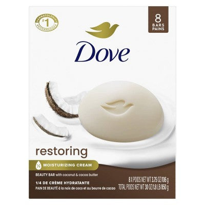 Dove Beauty Restoring Coconut & Cocoa Butter Beauty Bar Soap